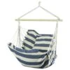 Woodside Swinging Garden Hammock Chair Outdoor Wooden Rope Swing Seat, Blue/White 2 Woodside Swinging Garden Hammock Chair Outdoor Wooden Rope Swing Seat, Blue/White -ALA Garden Shop 0J2K0PO5HUX