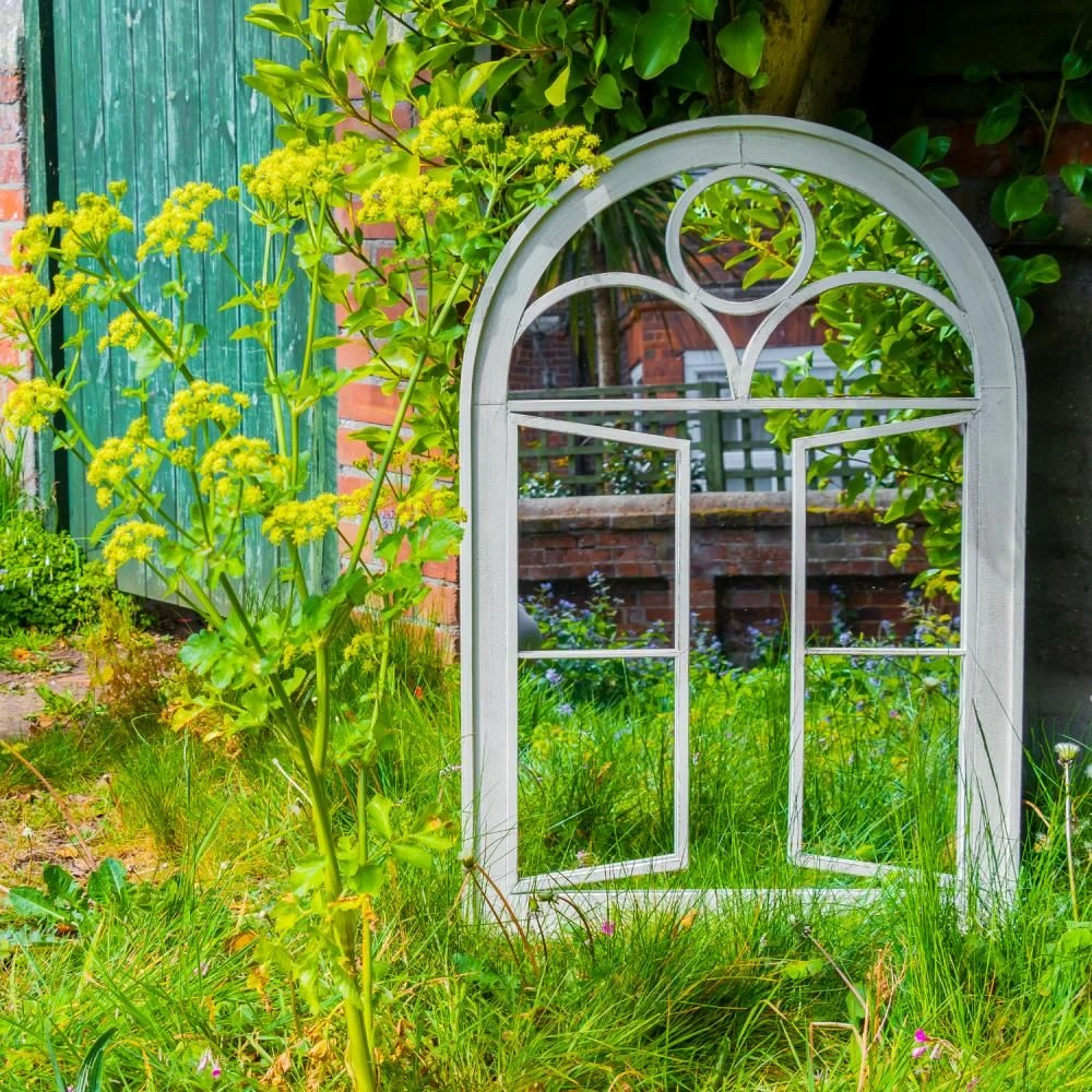 Woodside Acton Large Decorative Arched Outdoor Garden Mirror, 66.5cm X 97.5cm 6 Woodside Acton Large Decorative Arched Outdoor Garden Mirror, 66.5cm X 97.5cm - Image 4