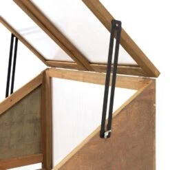 Woodside Transparent Wooden Cold Frame Growhouse/Polycarbonate Greenhouse -ALA Garden Shop 0QFOCMP4GJB