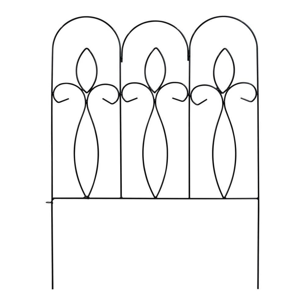 Woodside Felbrigg Metal Garden Border Edging, Outdoor Lawn Fencing, 3m Total Length, Pack Of 5 9 Woodside Felbrigg Metal Garden Border Edging, Outdoor Lawn Fencing, 3m Total Length, Pack Of 5 - Image 7