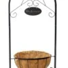 Woodside Hanging Coconut Flower Basket Planter Stand With Garden Welcome Sign 2 Woodside Hanging Coconut Flower Basket Planter Stand With Garden Welcome Sign -ALA Garden Shop 1GEJMD4HMJ4