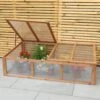 Woodside Outdoor Wooden Plant/Flower/Vegetable Cold Frame Growhouse, Large 150cm 1 Woodside Outdoor Wooden Plant/Flower/Vegetable Cold Frame Growhouse, Large 150cm -ALA Garden Shop 1MXGOJY1VFG
