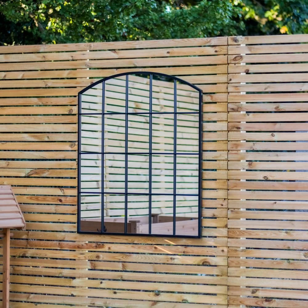 Woodside Mamble Decorative Arched Outdoor Garden Mirror, W: 76cm X H: 91cm 5 Woodside Mamble Decorative Arched Outdoor Garden Mirror, W: 76cm X H: 91cm - Image 3