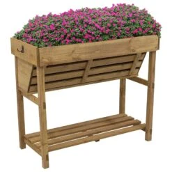 Woodside Thurne Raised Wooden Garden Bed Planter, Plants & Vegetable/Herb Box -ALA Garden Shop 2CEZMR22OA0