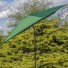 Woodside Large 2.7m Garden Parasol Umbrella With Winding Crank & Tilt Green 2 Woodside Large 2.7m Garden Parasol Umbrella With Winding Crank & Tilt Green -ALA Garden Shop 2J0IAHHEHPL