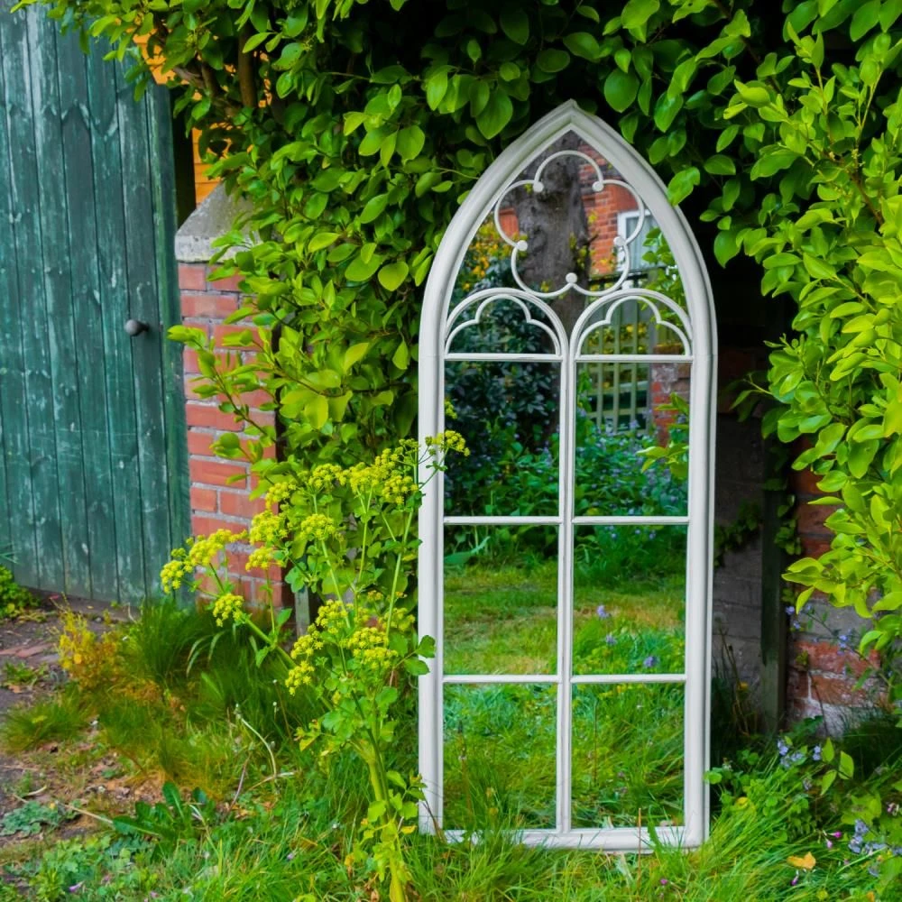 Woodside Darton XXL Decorative Arched Outdoor Garden Mirror 3 Woodside Darton XXL Decorative Arched Outdoor Garden Mirror
