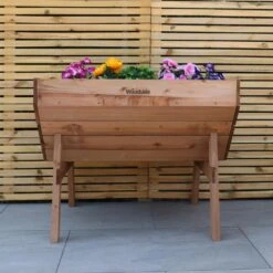 Woodside Raised Wooden Garden Bed Planter, Plants & Vegetable/Herb Box, Medium 100cm -ALA Garden Shop 31FR1MR05FD