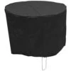 Oxbridge Black Small Round Waterproof Outdoor Garden Patio Set Furniture Cover