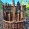 Woodside Willow Tool Basket/Trug With Garden Hand Tools Trowel/Fork/Dibber 1 Woodside Willow Tool Basket/Trug With Garden Hand Tools Trowel/Fork/Dibber -ALA Garden Shop 40ZTMOZY2LW
