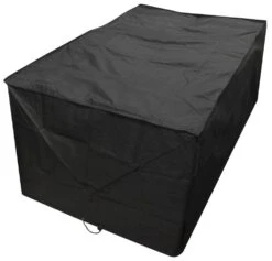 Woodside Black L Shape Outdoor Dining Waterproof Patio Set Cover Rattan -ALA Garden Shop 4NFGNJ1KOOV