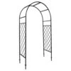Woodside Browston Metal Garden Arch, Decorative Archway For Paths/Entrances