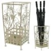 Maribelle White Traditional Floral Design Umbrella And Walking Stick Stand 2 Maribelle White Traditional Floral Design Umbrella And Walking Stick Stand -ALA Garden Shop 4SZGQX4ILDI