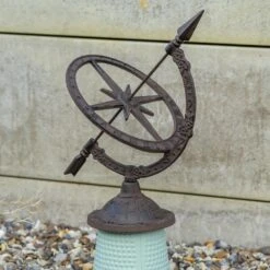 Woodside Decorative Cast Iron Traditional Antique Garden Table Sundial -ALA Garden Shop 5ALFELUK05H