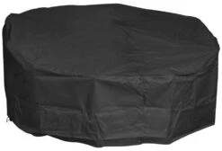 Woodside Heavy Duty Waterproof Garden Rattan Day Bed Cover BLACK 185x55/90cm