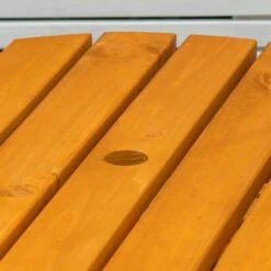 Maribelle 6 Seater Round Wooden Garden/Pub Bench - STAINED -ALA Garden Shop 5ML0M2JIWVN