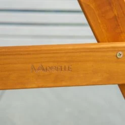 Maribelle 6 Seater Round Wooden Garden/Pub Bench - STAINED -ALA Garden Shop 5MYNNDOQPAC