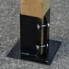 Woodside Bolt Down Fence Post Holder - 75mm X 75mm X 150mm
