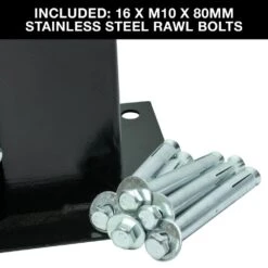 Woodside Bolt Down Fence Post Holder - 75mm X 75mm X 150mm 12 Woodside Bolt Down Fence Post Holder - 75mm X 75mm X 150mm -ALA Garden Shop AIL3PW5U5RO