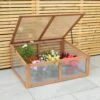 Woodside Outdoor Wooden Plant/Flower/Vegetable Cold Frame Growhouse, Medium 100cm -ALA Garden Shop ANYB4RLQWIF