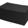 Woodside Heavy Duty Waterproof Garden Rattan Cube Set Cover BLACK 115x175x74cm -ALA Garden Shop AWVLTRSSJGH