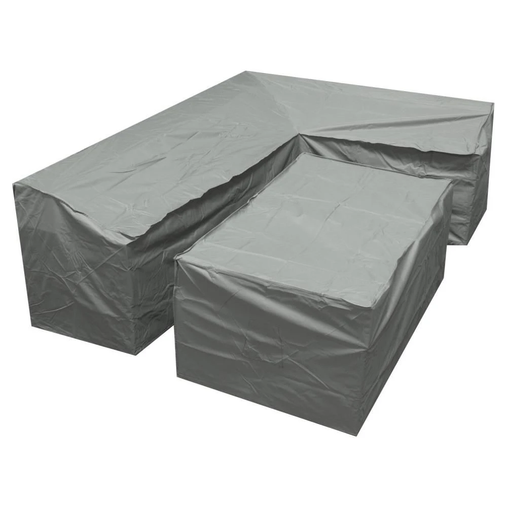 Woodside Grey L Shape Outdoor Dining Waterproof Patio Set Cover Rattan 4 Woodside Grey L Shape Outdoor Dining Waterproof Patio Set Cover Rattan - Image 2