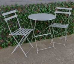 Woodside Aylsham Outdoor Garden Patio Folding Table & Chair Bistro Set 6 Colours -ALA Garden Shop B1J4HMYNRIY