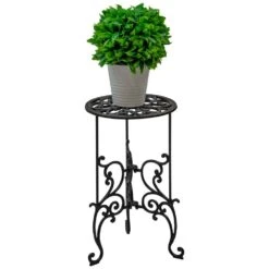 Woodside Heavy Duty Cast Iron Indoor/Outdoor Home/Garden Plant Pot Display Stand -ALA Garden Shop BAAZ5FQXMXR