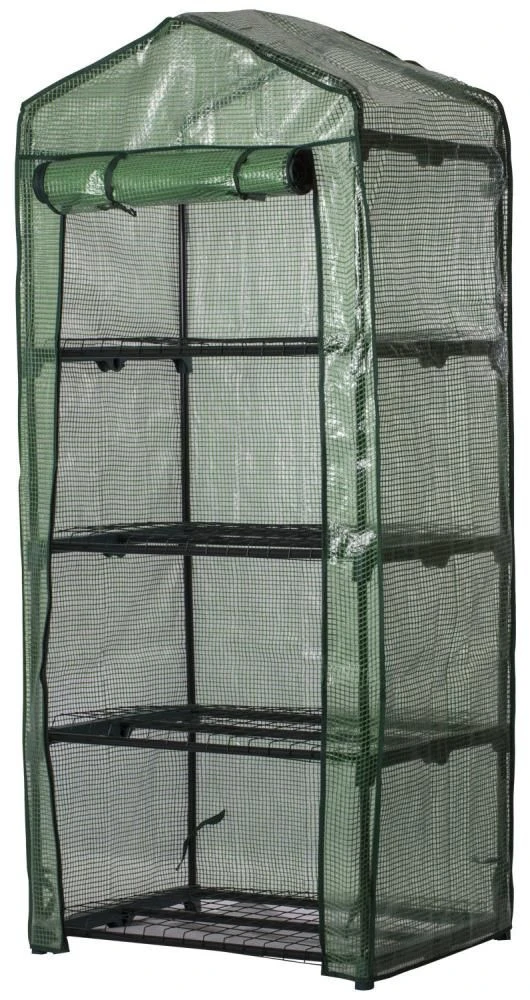 Woodside 4 Tier Garden Greenhouse/Growhouse With Reinforced Cover 4 Woodside 4 Tier Garden Greenhouse/Growhouse With Reinforced Cover - Image 3