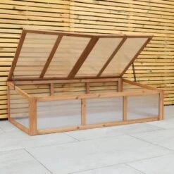 Woodside Outdoor Wooden Plant/Flower/Vegetable Cold Frame Growhouse, Large 150cm -ALA Garden Shop BI3K4SUICXD