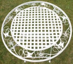 Maribelle Folding Garden Patio Furniture Set Round Table And Two Square Chairs -ALA Garden Shop BK0EEYNKFVN