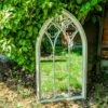 Woodside Holtby XL Decorative Arched Outdoor Garden Mirror 1 Woodside Holtby XL Decorative Arched Outdoor Garden Mirror -ALA Garden Shop CJUMRRJJPNX