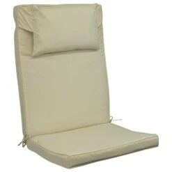 Woodside Luxury Outdoor Padded Seat & Back Cushion For Garden Adirondack Chair - BEIGE