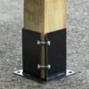 Woodside Bolt Down Fence Post Holder - 100mm X 100mm X 150mm -ALA Garden Shop EAN2LNMFYKF