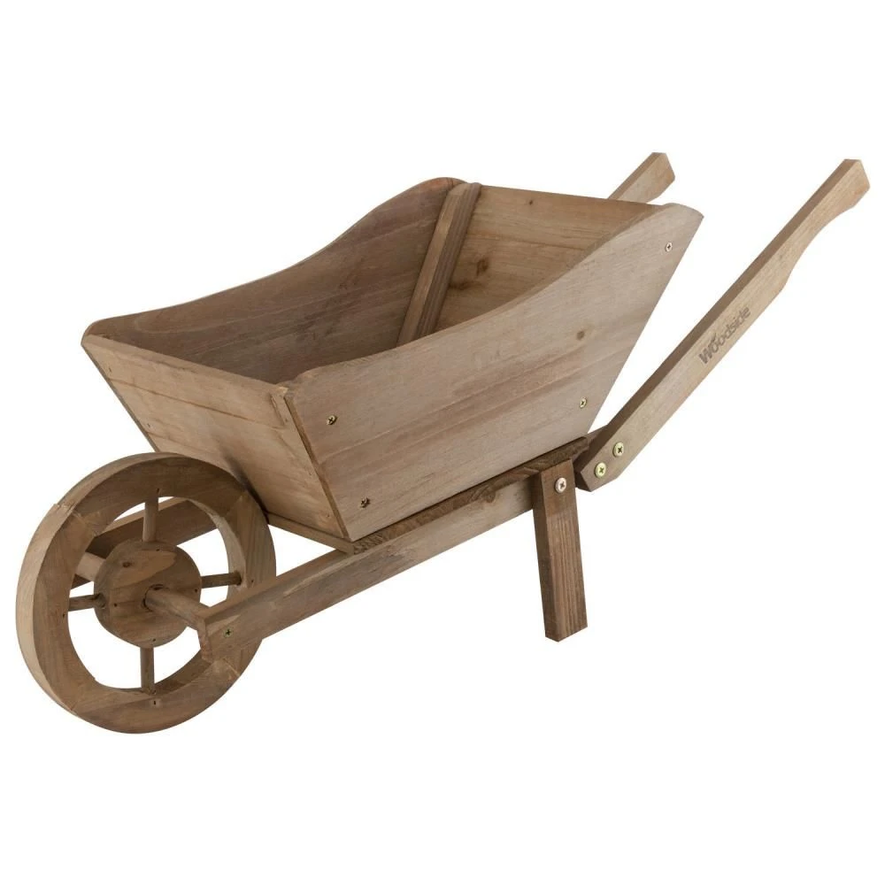 Woodside Wooden Ornamental Garden Plant/Flower Wheel Barrow Planter 7 Woodside Wooden Ornamental Garden Plant/Flower Wheel Barrow Planter - Image 5