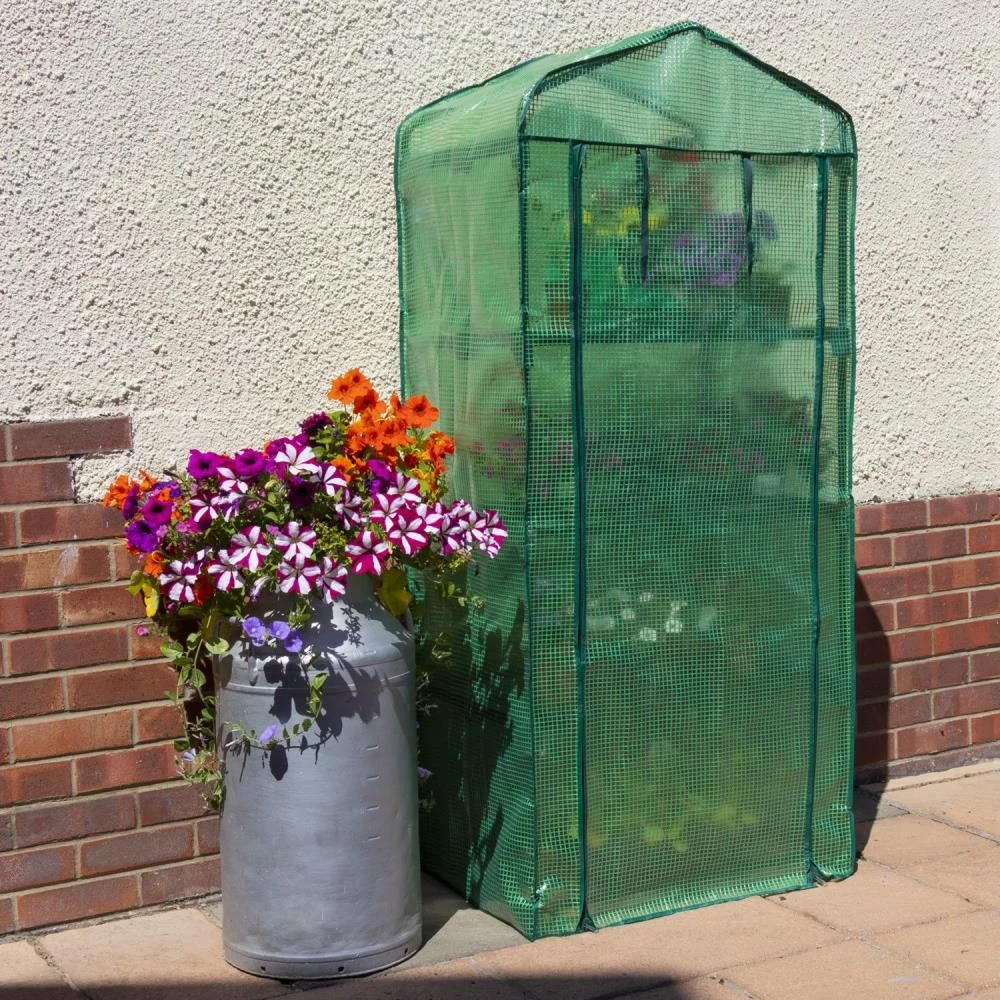 Woodside 4 Tier Garden Greenhouse/Growhouse With Reinforced Cover 3 Woodside 4 Tier Garden Greenhouse/Growhouse With Reinforced Cover - Image 2