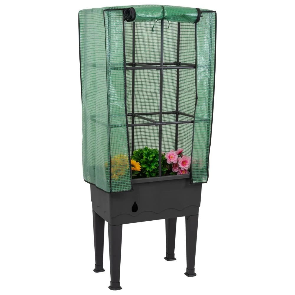 Woodside Raised Garden Plant Bed Trough For Herbs/Veg/Flowers With PE Cover 3 Woodside Raised Garden Plant Bed Trough For Herbs/Veg/Flowers With PE Cover