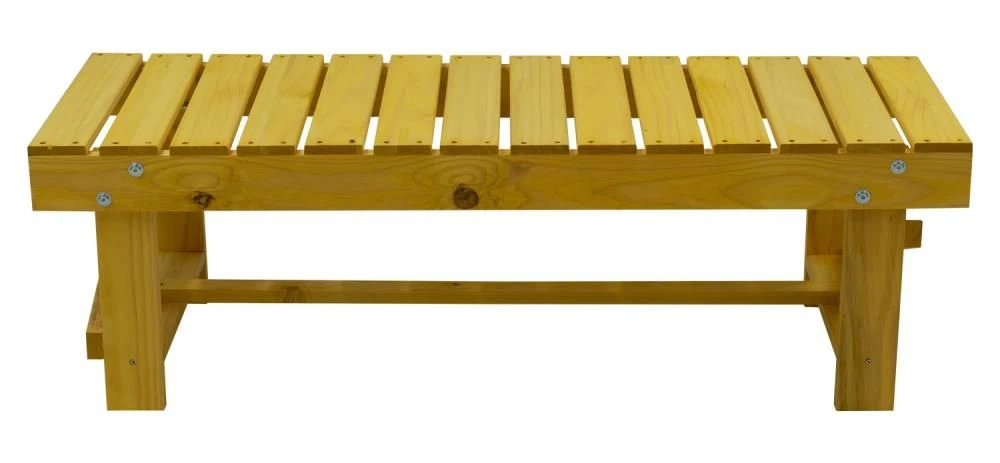 Woodside 2 Seater Garden Patio Bench, Outdoor Wooden Loveseat, Hard Pine Wood 6 Woodside 2 Seater Garden Patio Bench, Outdoor Wooden Loveseat, Hard Pine Wood - Image 4