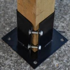 Woodside Bolt Down Fence Post Holder - 75mm X 75mm X 150mm 10 Woodside Bolt Down Fence Post Holder - 75mm X 75mm X 150mm -ALA Garden Shop FREBSWPYPN2