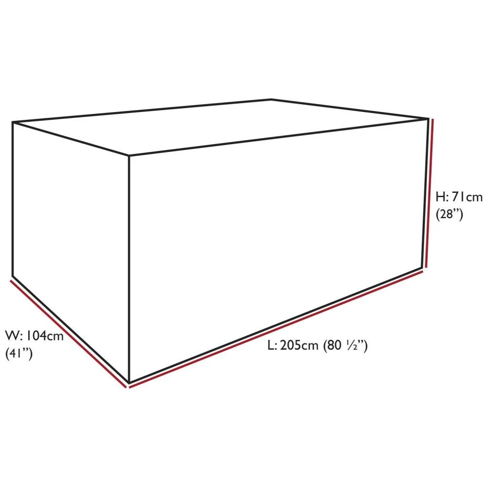 Oxbridge Black Large Table Waterproof Outdoor Garden Furniture Cover 7 Oxbridge Black Large Table Waterproof Outdoor Garden Furniture Cover - Image 5