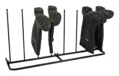Woodside Steel Wellington Boot Rack 4 Pairs Walking Shoe Storage Stand -ALA Garden Shop GQLAST5FPOE