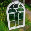 Woodside Acton Large Decorative Arched Outdoor Garden Mirror, 66.5cm X 97.5cm