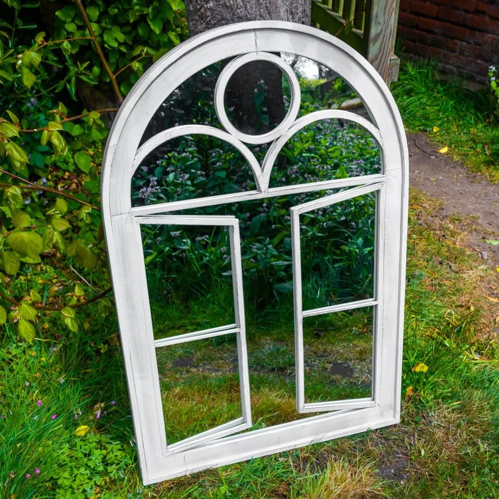 Woodside Acton Large Decorative Arched Outdoor Garden Mirror, 66.5cm X 97.5cm 3 Woodside Acton Large Decorative Arched Outdoor Garden Mirror, 66.5cm X 97.5cm