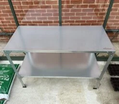 Woodside 2 Tier Galvanised Steel Greenhouse Potting/Work Bench, Planting Shelves 16 Woodside 2 Tier Galvanised Steel Greenhouse Potting/Work Bench, Planting Shelves -ALA Garden Shop HHBPMNY3030