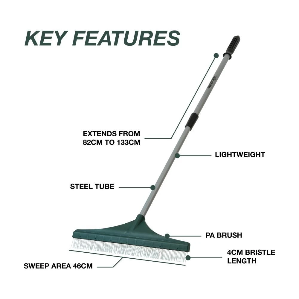 Woodside Artificial Turf Brush, Fake Lawn/Grass Leaf & Debris Rake, Carpet Brush 3 Woodside Artificial Turf Brush, Fake Lawn/Grass Leaf & Debris Rake, Carpet Brush - Image 2
