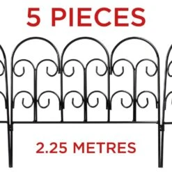 Woodside Twist Garden Border Edging 5 Pack, 2.25m Total Length -ALA Garden Shop HKKMPNBGHSW