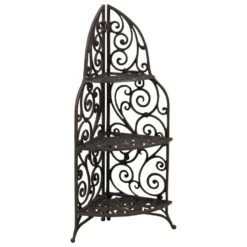 Woodside 3 Tier Cast Iron Indoor/Outdoor Heavy Duty Garden Plant & Flower Stand 10 Woodside 3 Tier Cast Iron Indoor/Outdoor Heavy Duty Garden Plant & Flower Stand -ALA Garden Shop I0WNRCWXNHD