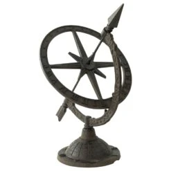 Woodside Decorative Cast Iron Traditional Antique Garden Table Sundial -ALA Garden Shop IG5U2KHOOO2
