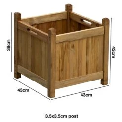Woodside Stanfield Square Wooden Planter, Pack Of 2 11 Woodside Stanfield Square Wooden Planter, Pack Of 2 -ALA Garden Shop IKZRLABJEIE
