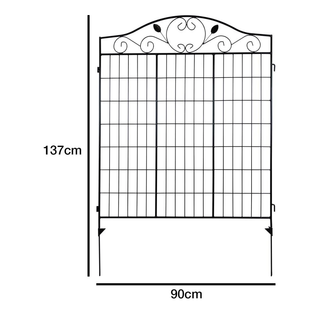 Woodside Brooke Metal Garden Decorative Border Fencing, Outdoor Edging Pack Of 4 9 Woodside Brooke Metal Garden Decorative Border Fencing, Outdoor Edging Pack Of 4 - Image 7