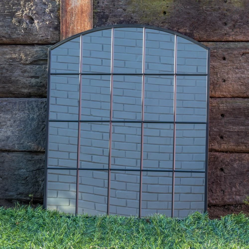 Woodside Mamble Decorative Arched Outdoor Garden Mirror, W: 76cm X H: 91cm 3 Woodside Mamble Decorative Arched Outdoor Garden Mirror, W: 76cm X H: 91cm